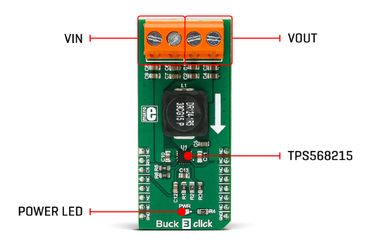 Block Diagram - Mikroe MIKROE-2971 Buck 3 Click